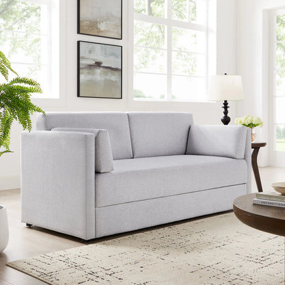 Carlisle Heathered Chenille Sofa by Evans & Londeen. Made from heathered chenille in a transitional style.