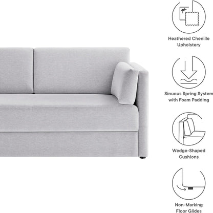 Carlisle Heathered Chenille Sofa by Evans & Londeen. Made from heathered chenille in a transitional style.