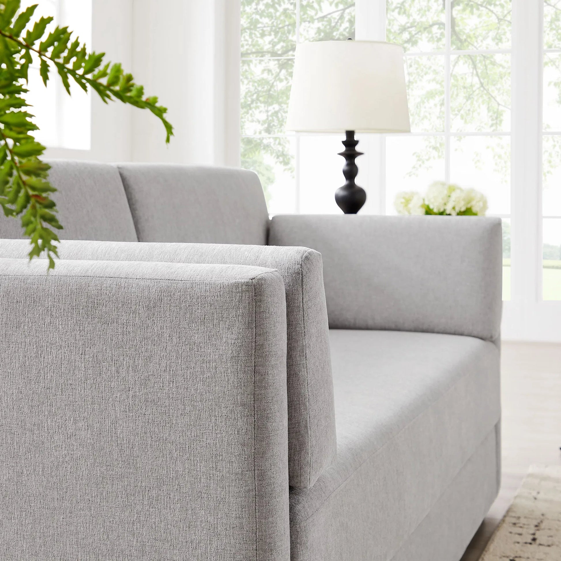 Carlisle Heathered Chenille Sofa by Evans & Londeen. Made from heathered chenille in a transitional style.