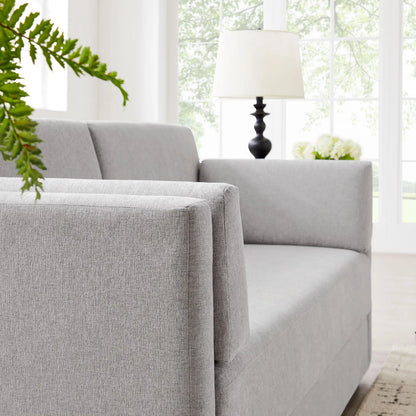 Carlisle Heathered Chenille Sofa by Evans & Londeen. Made from heathered chenille in a transitional style.