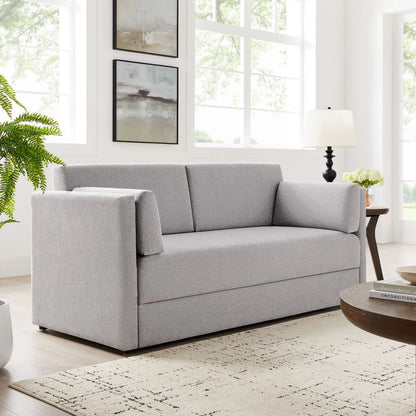 Carlisle Heathered Chenille Sofa by Evans & Londeen. Made from heathered chenille in a transitional style.