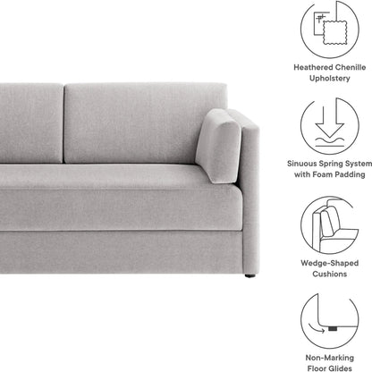 Carlisle Heathered Chenille Sofa by Evans & Londeen. Made from heathered chenille in a transitional style.