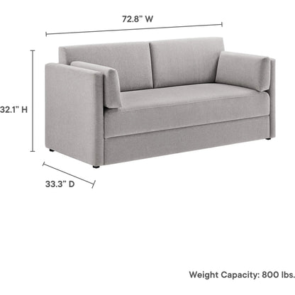 Carlisle Heathered Chenille Sofa by Evans & Londeen. Made from heathered chenille in a transitional style.