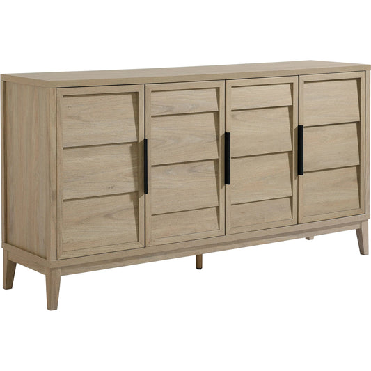 Merrimack 4-Door Sideboard by Evans & Londeen in light oak. Made from unique in a unique style.