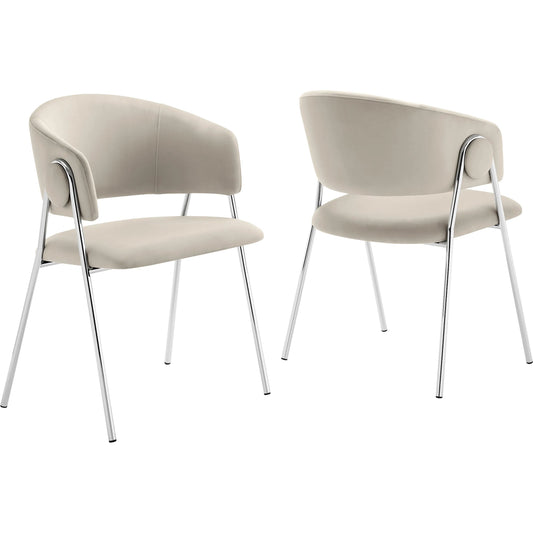 Arenac Dining Chair (Set of 2) by Evans & Londeen. Made from performance velvet in a unique style.