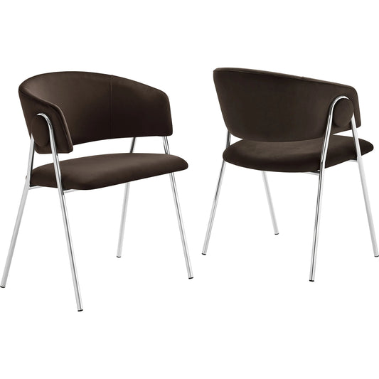 Arenac Dining Chair (Set of 2) by Evans & Londeen. Made from performance velvet in a unique style.