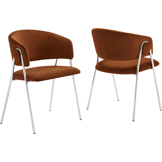 Arenac Dining Chair (Set of 2) by Evans & Londeen. Made from performance velvet in a unique style.