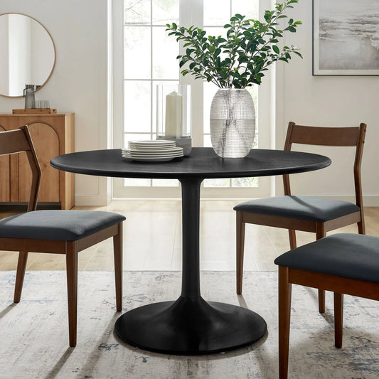 Halstead 48" Round Solid Wood Dining Table by Evans & Londeen. Made from solid wood in a unique style.