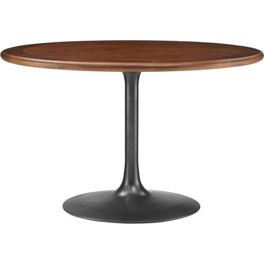Halstead 48" Round Pedestal Solid Wood Dining Table by Evans & Londeen. Made from solid wood in a unique style.