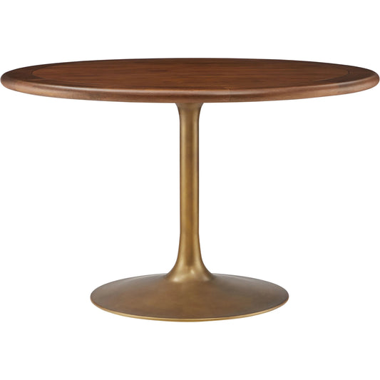 Halstead 48" Round Pedestal Solid Wood Dining Table by Evans & Londeen. Made from solid wood in a unique style.