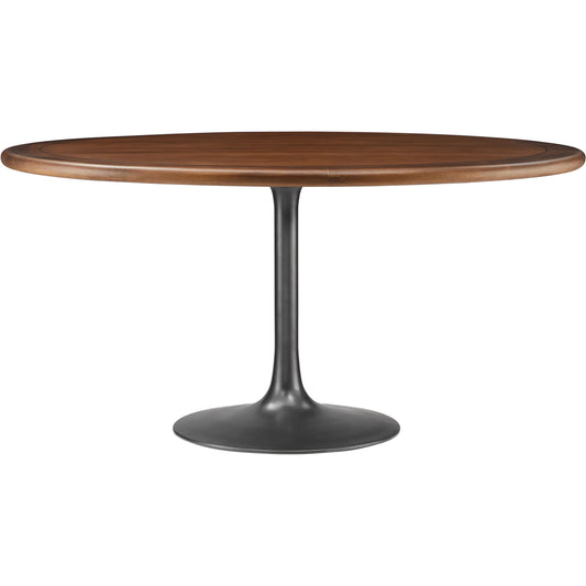 Halstead 60" Round Pedestal Solid Wood Dining Table by Evans & Londeen. Made from solid wood in a unique style.
