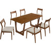 Walnut Heathered Weave Beige