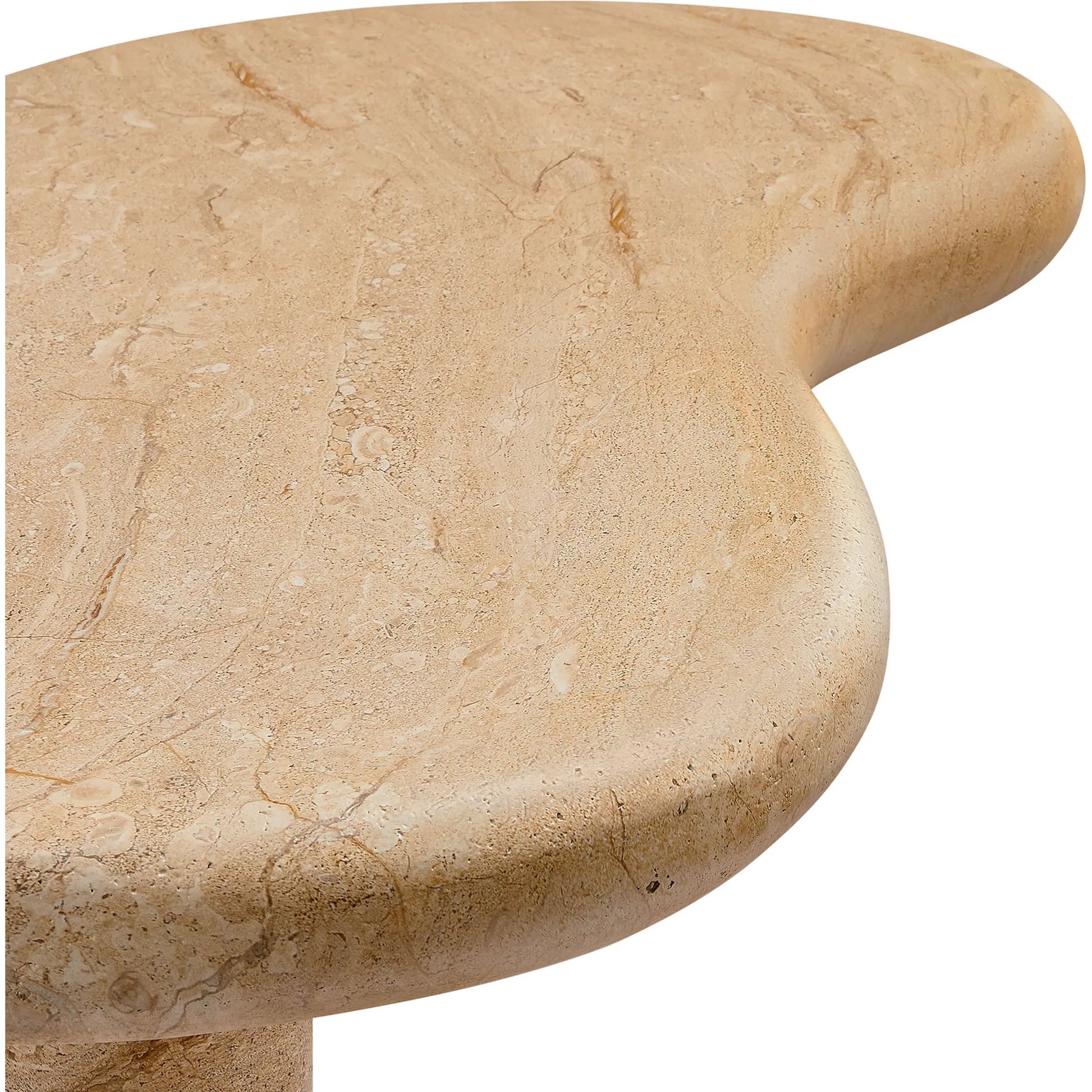 Maury Indoor - Textured Faux Travertine Coffee Table by Evans & Londeen in travertine. Made from textured faux travertine in a transitional style.