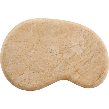 Buckeye Outdoor Textured Faux Travertine Side Table by Evans & Londeen in travertine. Made from textured faux travertine in a unique style.