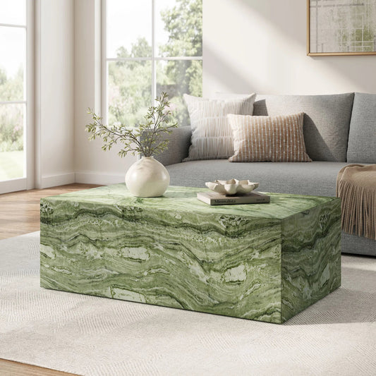 Daggett Square Plinth Indoor - Concrete Coffee Table by Evans & Londeen. Made from concrete in a modern style.