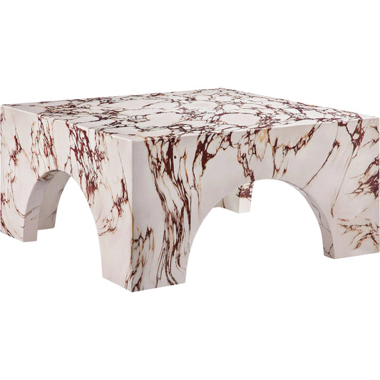Neshoba Arched Concrete Coffee Table by Evans & Londeen. Made from arched concrete in a unique style.