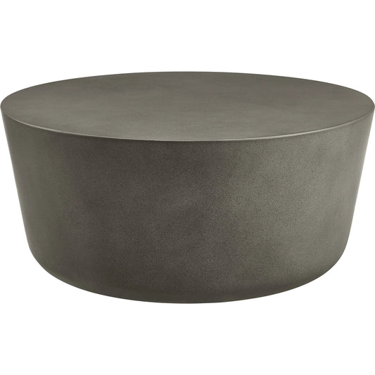 Rockland Round Outdoor Concrete Coffee Table by Evans & Londeen. Made from concrete in a unique style.