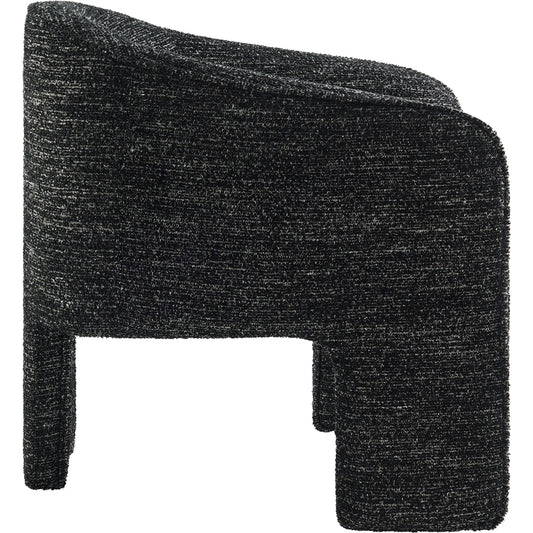 Jennings Boucle Accent Armchair by Evans & Londeen. Made from boucle fabric upholstered in a unique style.