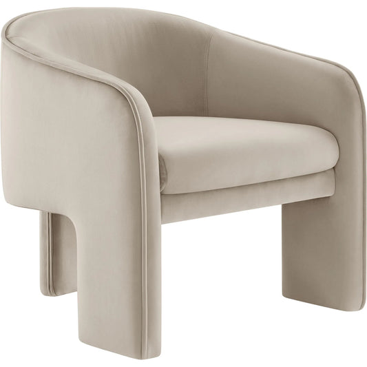 Jennings Accent Armchair by Evans & Londeen. Made from performance velvet upholstered in a unique style.