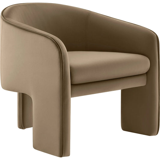 Jennings Accent Armchair by Evans & Londeen. Made from performance velvet upholstered in a unique style.