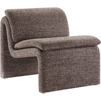 Shackelford Boucle Armless Accent Chair by Evans & Londeen. Made from boucle upholstered in a transitional style.