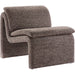 Shackelford Boucle Armless Accent Chair by Evans & Londeen. Made from boucle upholstered in a transitional style.