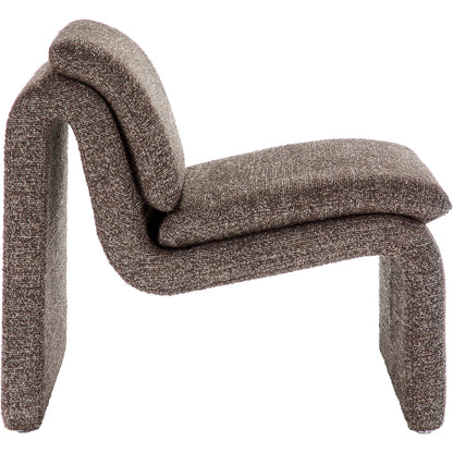 Shackelford Boucle Armless Accent Chair by Evans & Londeen. Made from boucle upholstered in a transitional style.