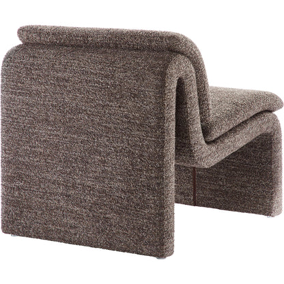 Shackelford Boucle Armless Accent Chair by Evans & Londeen. Made from boucle upholstered in a transitional style.
