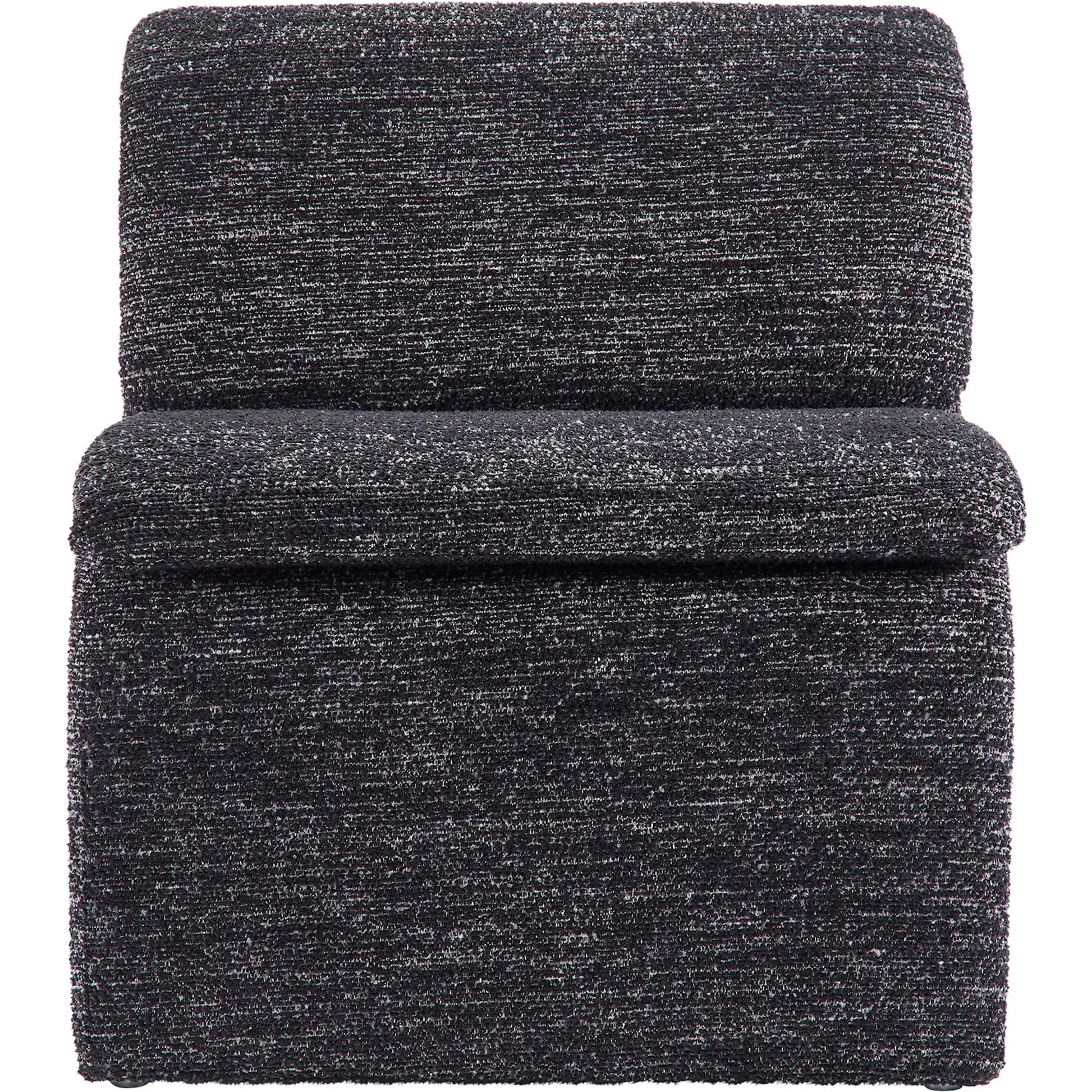 Shackelford Boucle Armless Accent Chair by Evans & Londeen. Made from boucle upholstered in a transitional style.