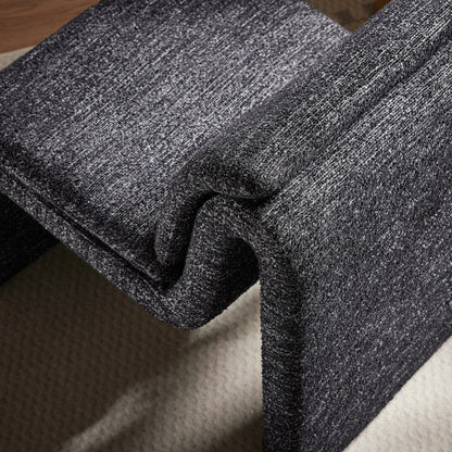 Shackelford Boucle Armless Accent Chair by Evans & Londeen. Made from boucle upholstered in a transitional style.