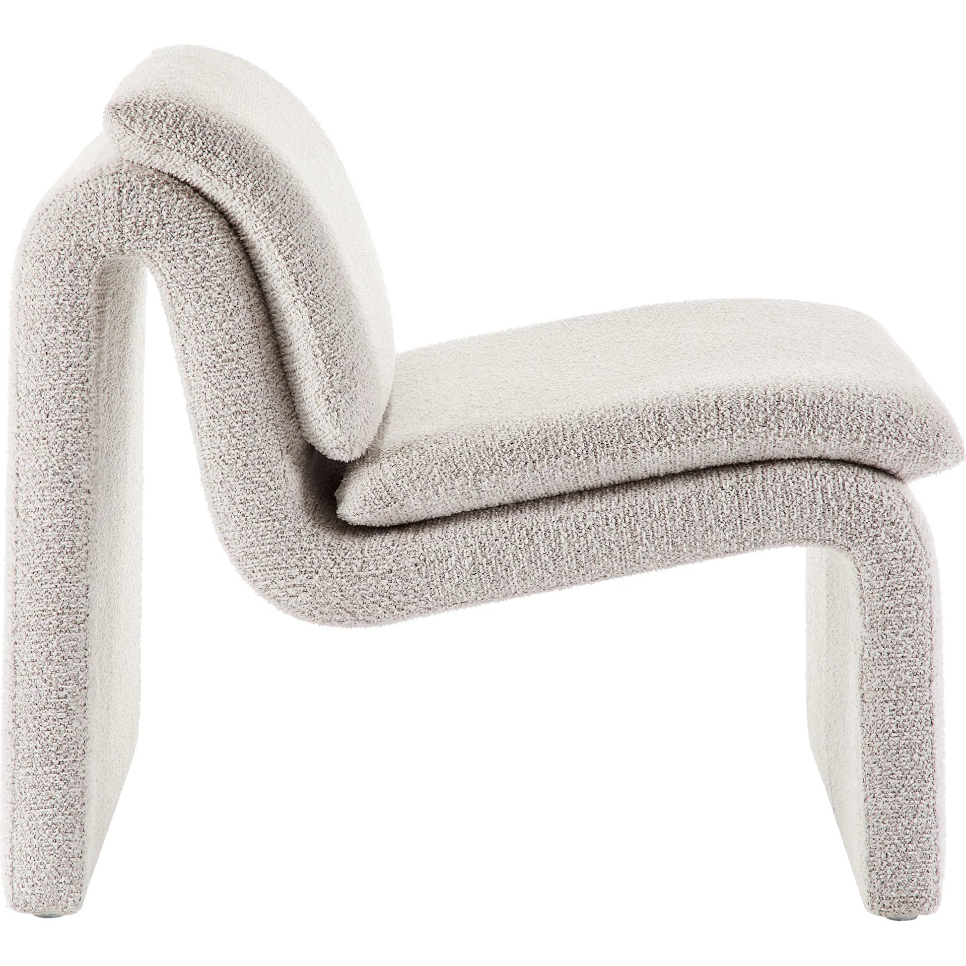 Shackelford Boucle Armless Accent Chair by Evans & Londeen. Made from boucle upholstered in a transitional style.