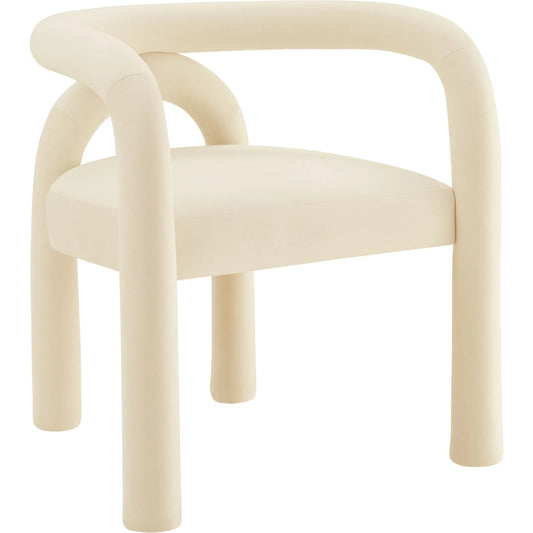 Cedron Dining Chair by Evans & Londeen. Made from performance velvet in a unique style.