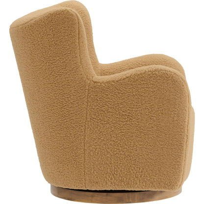 Anderson Wingback Sherpa Swivel Accent Chair by Evans & Londeen. Made from sherpa in a unique style.