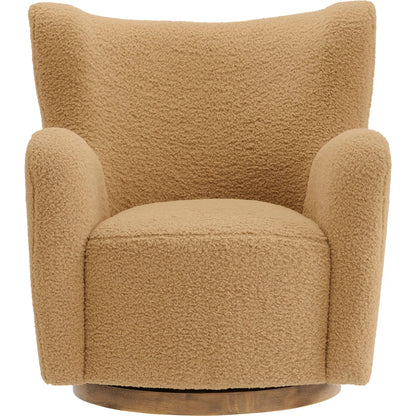 Anderson Wingback Sherpa Swivel Accent Chair by Evans & Londeen. Made from sherpa in a unique style.