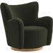 Anderson Wingback Sherpa Swivel Accent Chair by Evans & Londeen. Made from sherpa in a unique style.