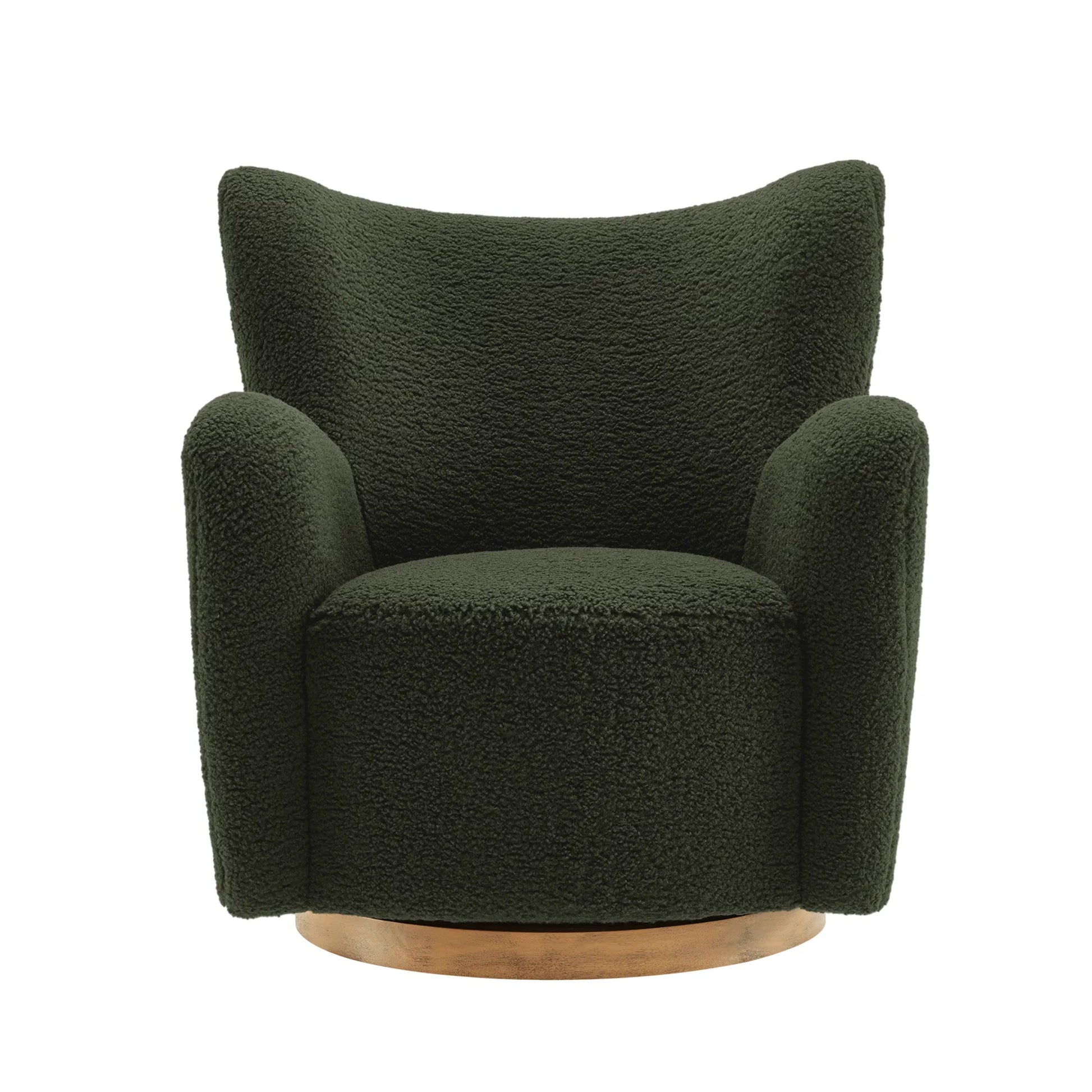 Anderson Wingback Sherpa Swivel Accent Chair by Evans & Londeen. Made from sherpa in a unique style.