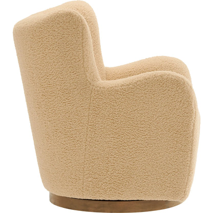 Anderson Wingback Sherpa Swivel Accent Chair by Evans & Londeen. Made from sherpa in a unique style.