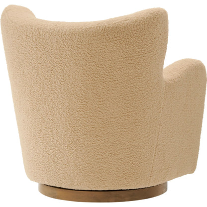 Anderson Wingback Sherpa Swivel Accent Chair by Evans & Londeen. Made from sherpa in a unique style.