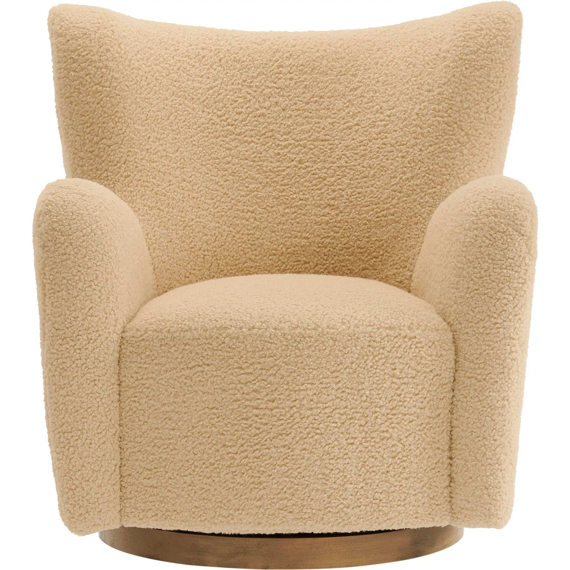 Anderson Wingback Sherpa Swivel Accent Chair by Evans & Londeen. Made from sherpa in a unique style.