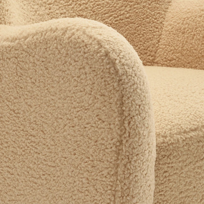 Anderson Wingback Sherpa Swivel Accent Chair by Evans & Londeen. Made from sherpa in a unique style.