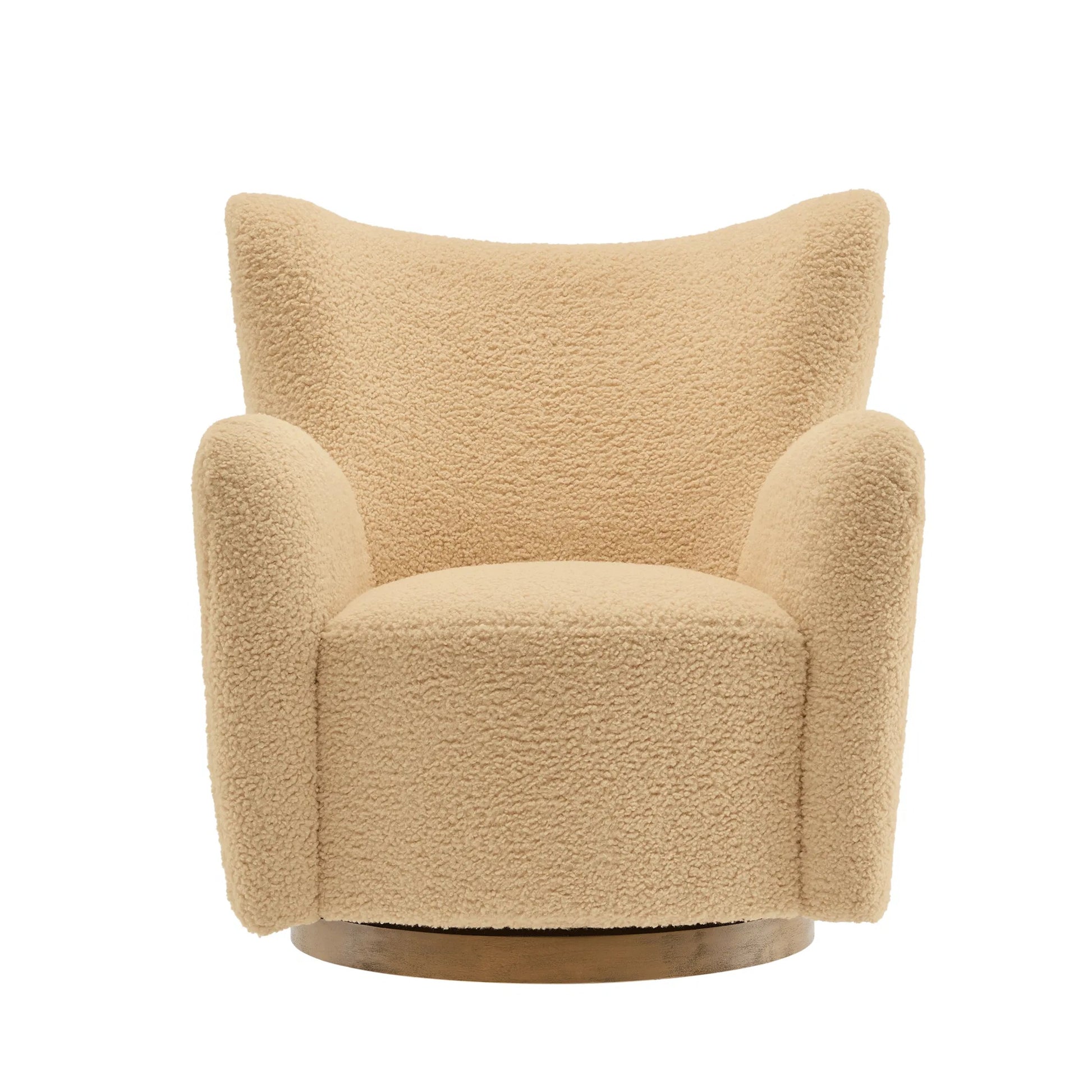 Anderson Wingback Sherpa Swivel Accent Chair by Evans & Londeen. Made from sherpa in a unique style.