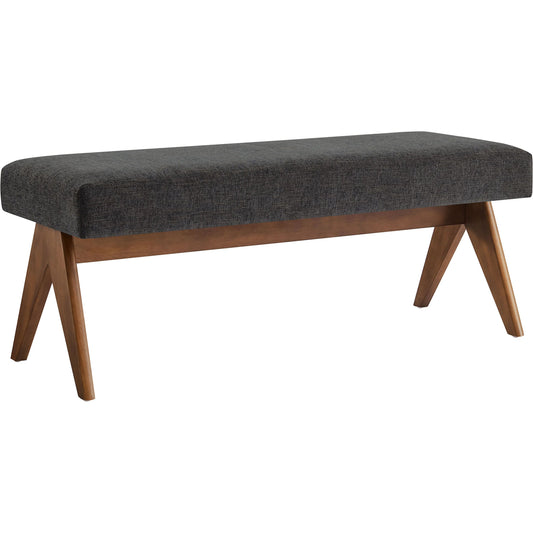 Fleming 47" Bench by Evans & Londeen. Made from fabric upholstered in a unique style.