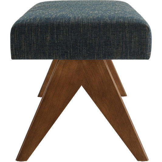 Fleming 47" Bench by Evans & Londeen. Made from fabric upholstered in a unique style.