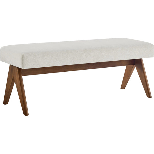 Fleming 47" Bench by Evans & Londeen. Made from fabric upholstered in a unique style.