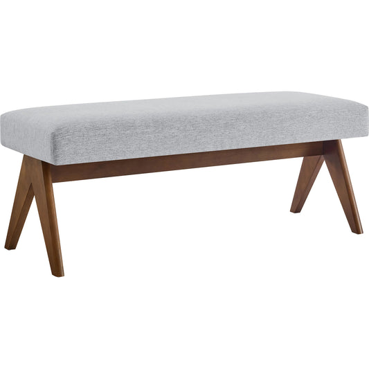 Fleming 47" Bench by Evans & Londeen. Made from fabric upholstered in a unique style.