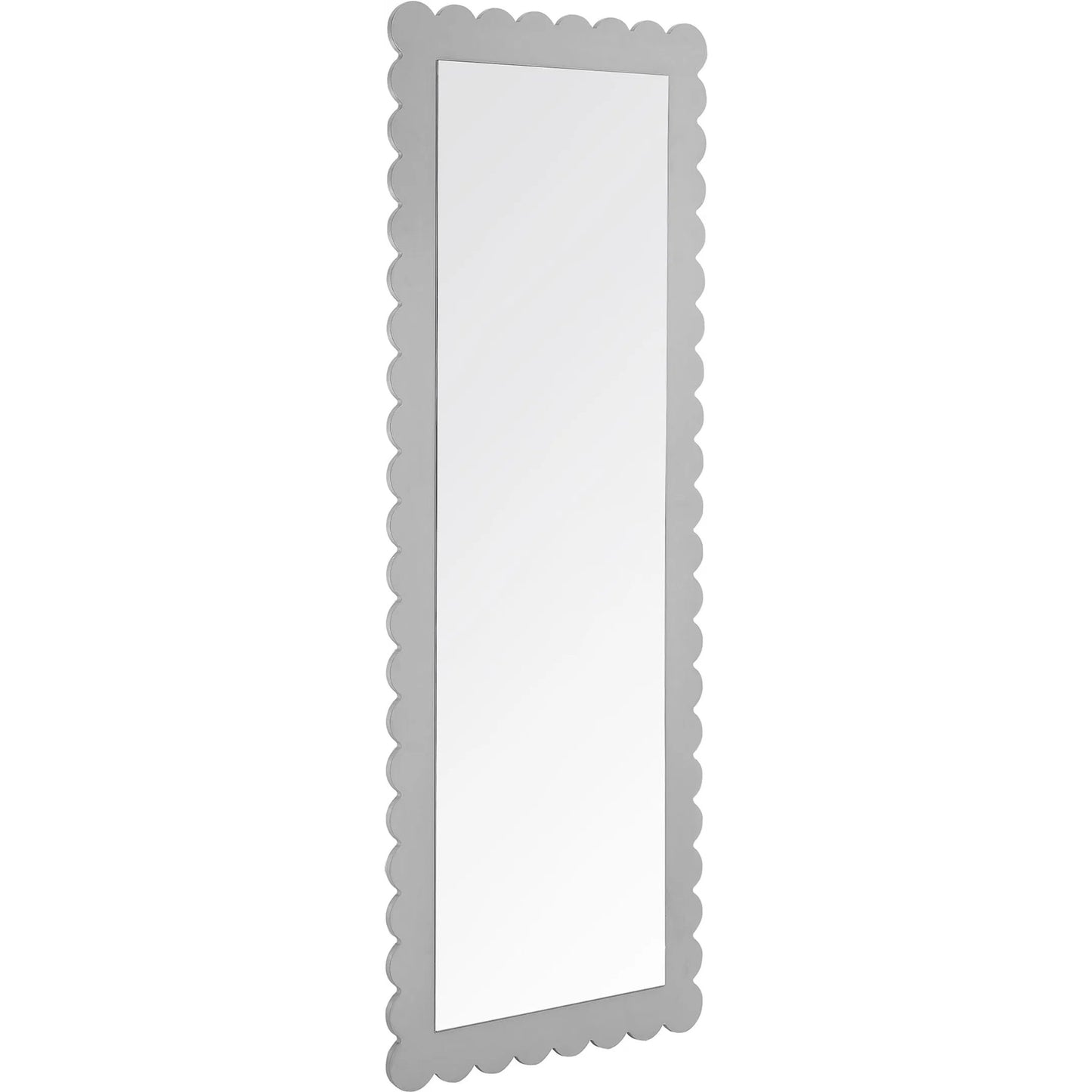 000 SI-2358353 | Primary Silo | Kiowa Scalloped Rectangle Floor Mirror by Evans & Londeen. Made from unique in a transitional style.