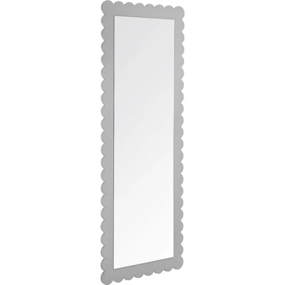 Kiowa Scalloped Rectangle Floor Mirror by Evans & Londeen. Made from unique in a transitional style.