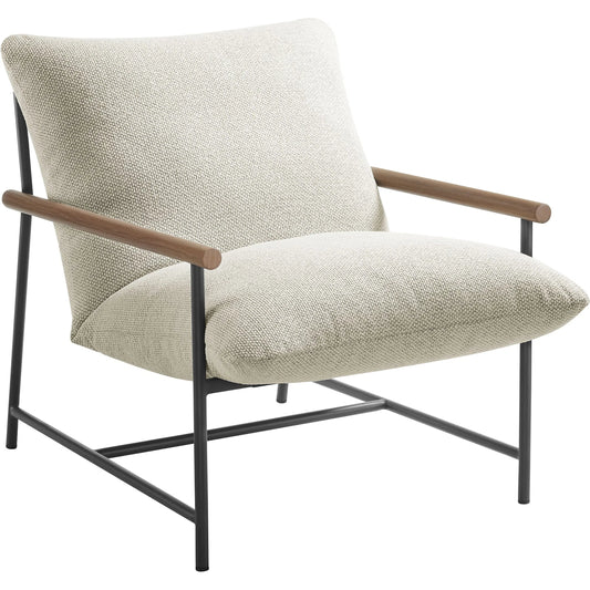 Craven Outdoor Boucle Sling Lounge Chair by Evans & Londeen. Made from boucle in a unique style.