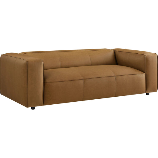 Salt Vegan Sofa by Evans & Londeen. Made from vegan leather in a unique style.