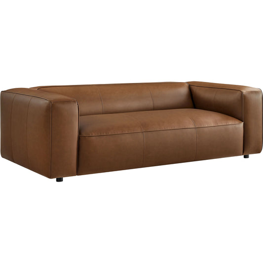 Salt Vegan Sofa by Evans & Londeen. Made from vegan leather in a unique style.